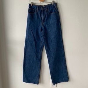 Levi's Medium Wash Hight Rise Wide Straight Leg Denim